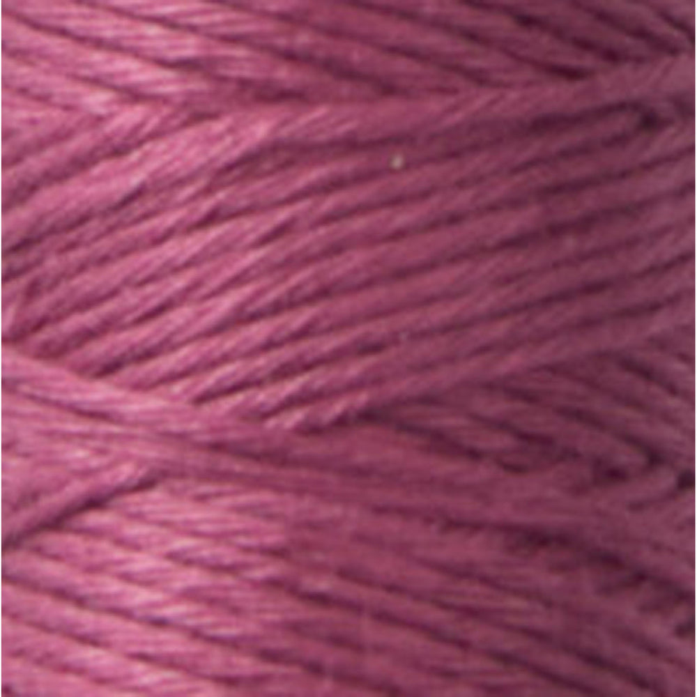 Close-up of smooth, tightly wound embroidery thread in a muted mauve color, featuring Cosmo Hidamari Sashiko Thread - Mulberry Blush (#38) for delicate sashiko and needlework projects.