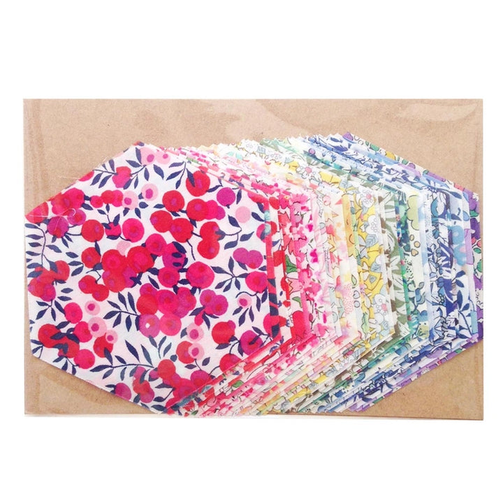 Liberty Tana Lawn Fabric 1.75″ Hexagons - Rainbow Assortment