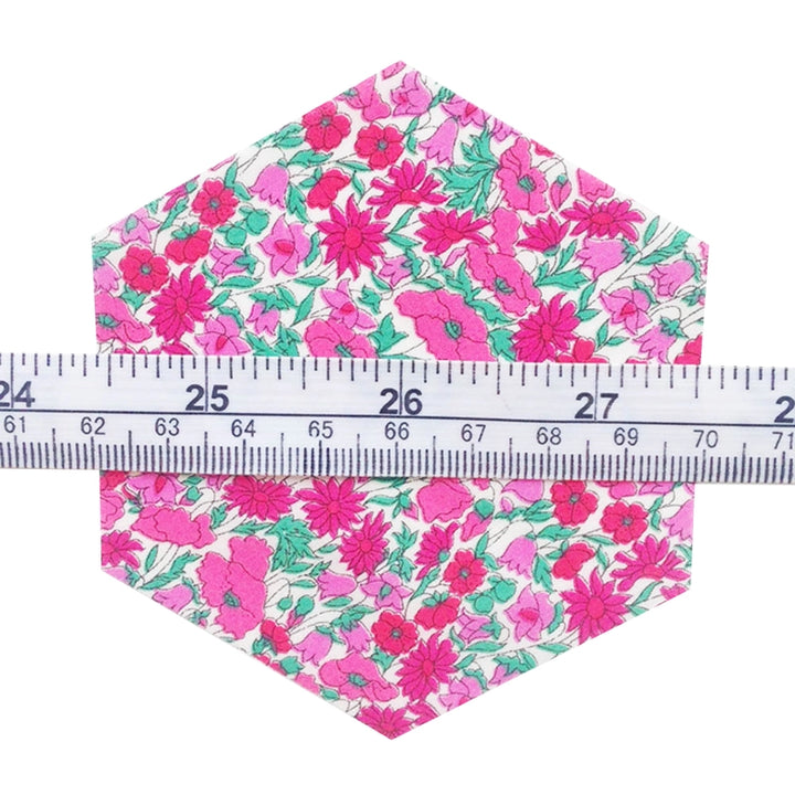 Liberty Tana Lawn Fabric 1.75″ Hexagons - Rainbow Assortment