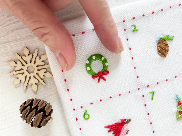 Embroidery Advent Calendar Sampler