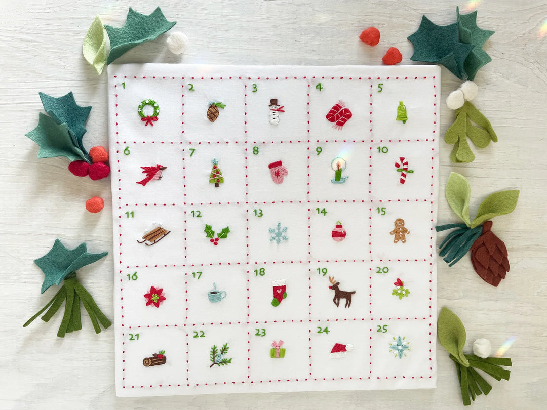 Embroidery Advent Calendar Sampler