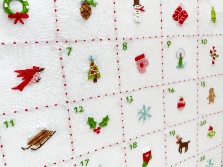 Embroidery Advent Calendar Sampler