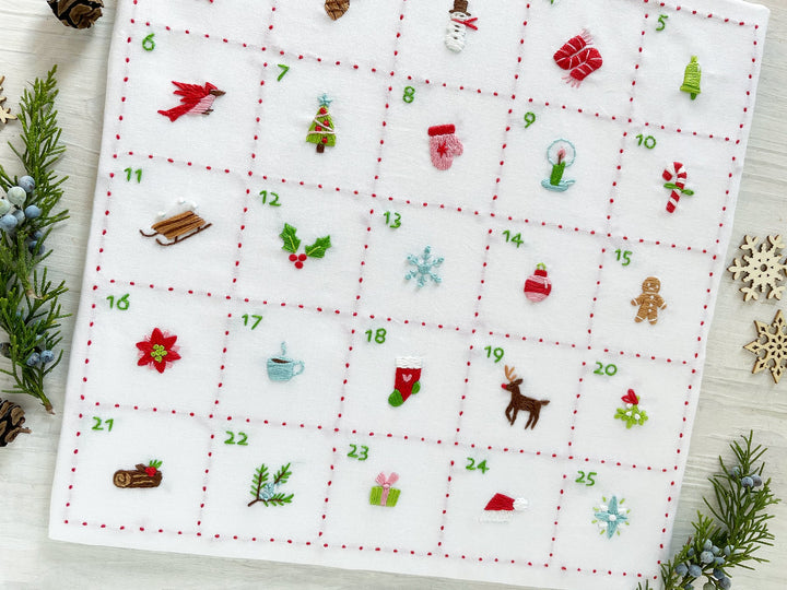 Embroidery Advent Calendar Sampler