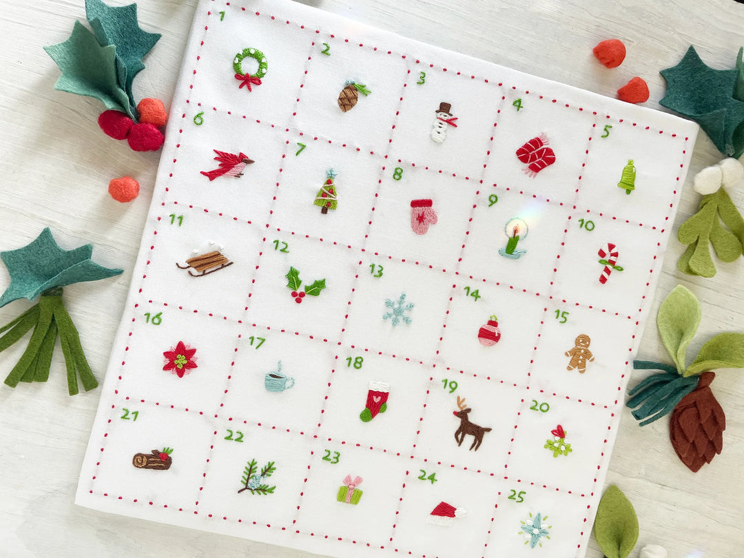 Embroidery Advent Calendar Sampler