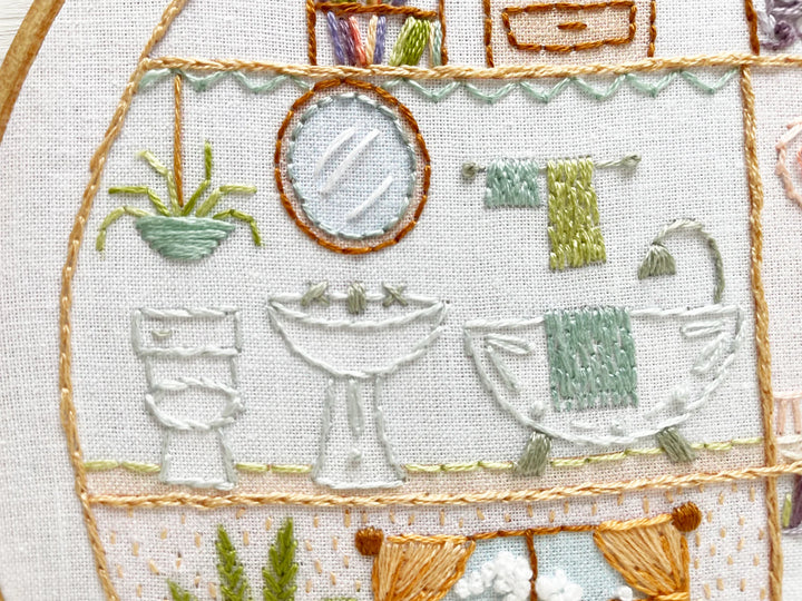 Little House Embroidery Sampler