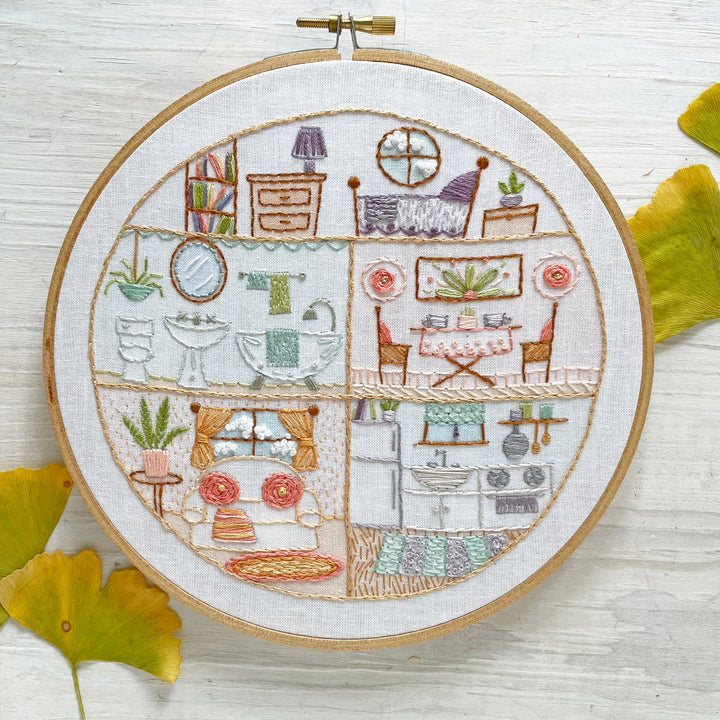 Little House Embroidery Sampler