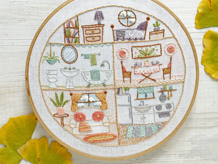 Little House Embroidery Sampler