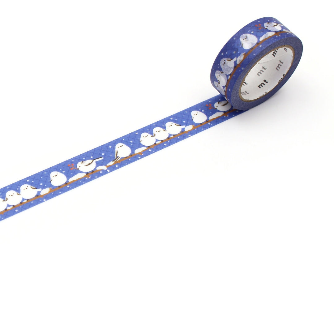 Japanese Washi Tape - Winter Long Tailed Tit