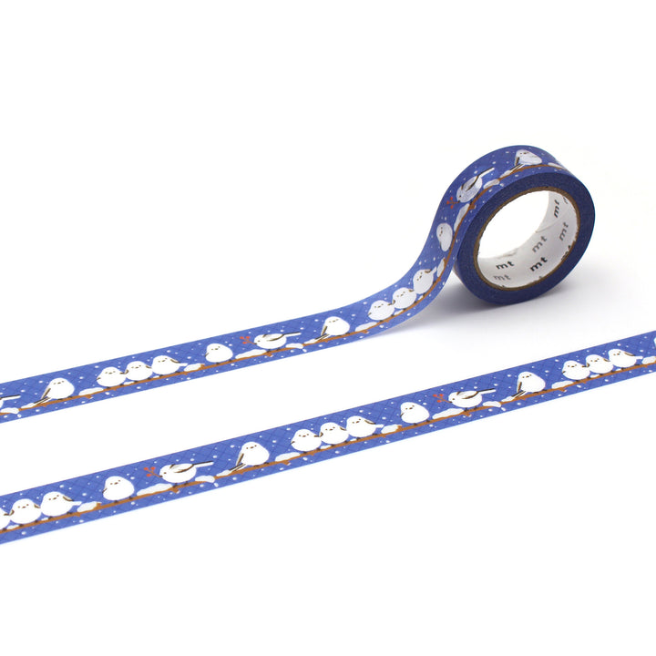 Japanese Washi Tape - Winter Long Tailed Tit