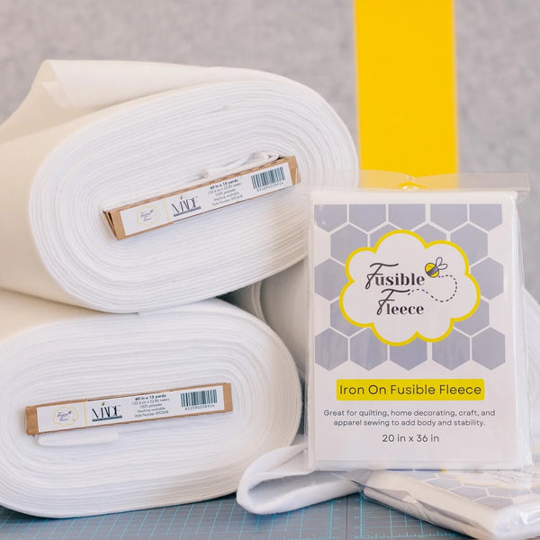 Iron-On Fusible Fleece Wadding – 90cm Width, 100g/m² Soft Fleece For Sewing & Bag Making (1 Metre)