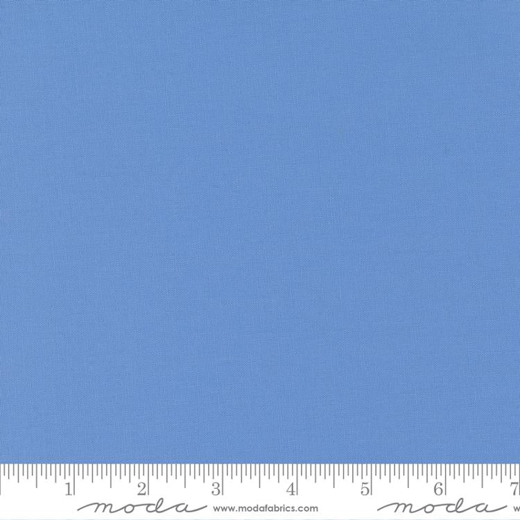 Bella Solids - Blue (MBS64) is a smooth, solid blue fabric ideal for modern needlework projects such as embroidery, cross stitch, quilting, and Sashiko supplies.