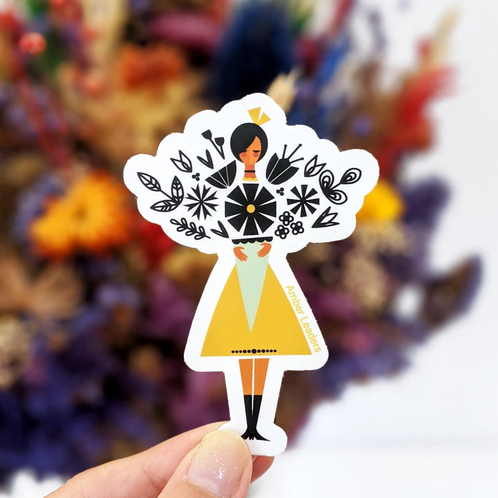 May's Flowers Vinyl Sticker