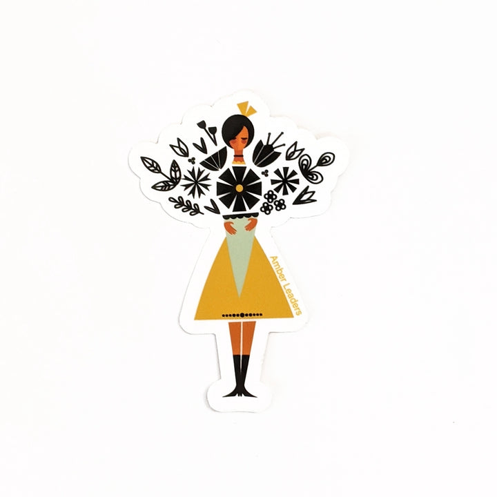 May's Flowers Vinyl Sticker