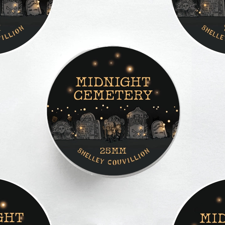 Midnight Cemetery Washi Tape