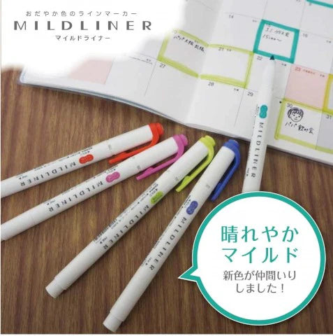 MILDLINER Dual-Tip Creative Highlighter - Bold Colors