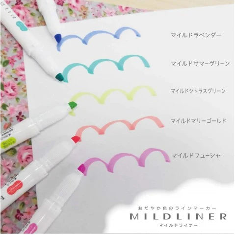 MILDLINER Dual-Tip Creative Highlighter - Bold Colors