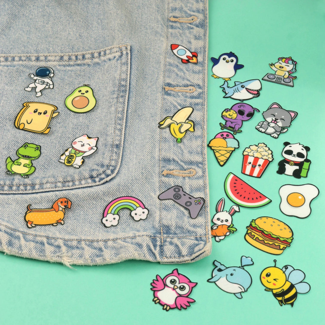 Ice Cream Cone Mini Iron-on Patch