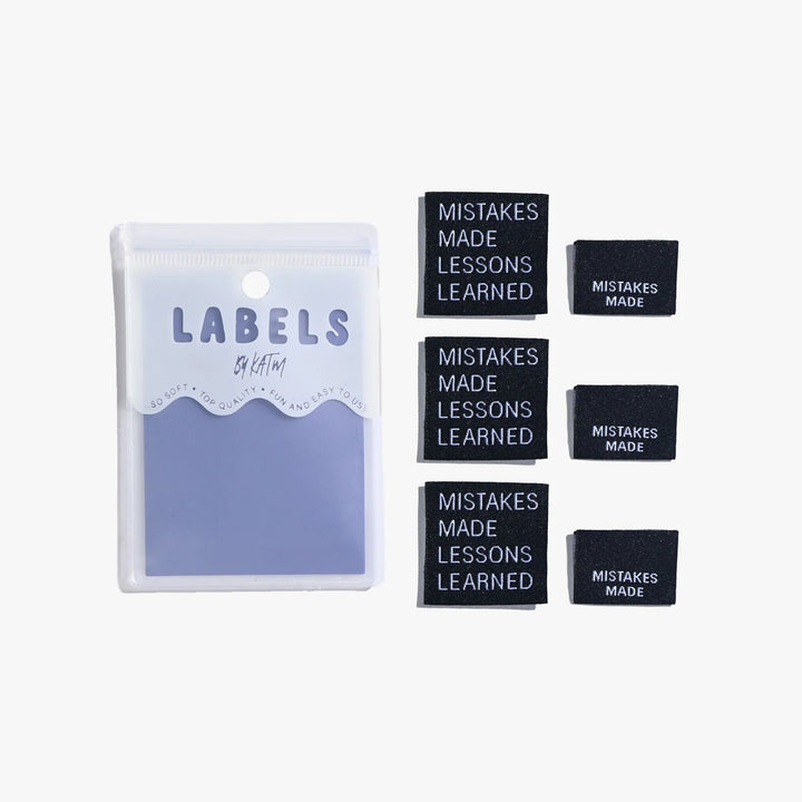 Mistakes Made, Lessons Learned Woven Labels