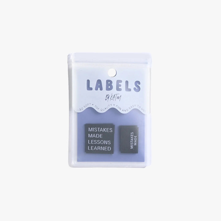 Mistakes Made, Lessons Learned Woven Labels