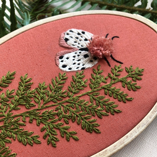 Moth & Fern Embroidery Kit