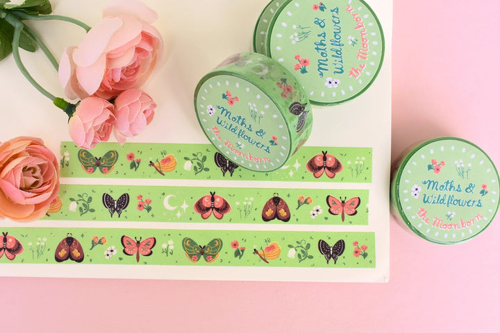 Moths & Wildflowers Washi Tape