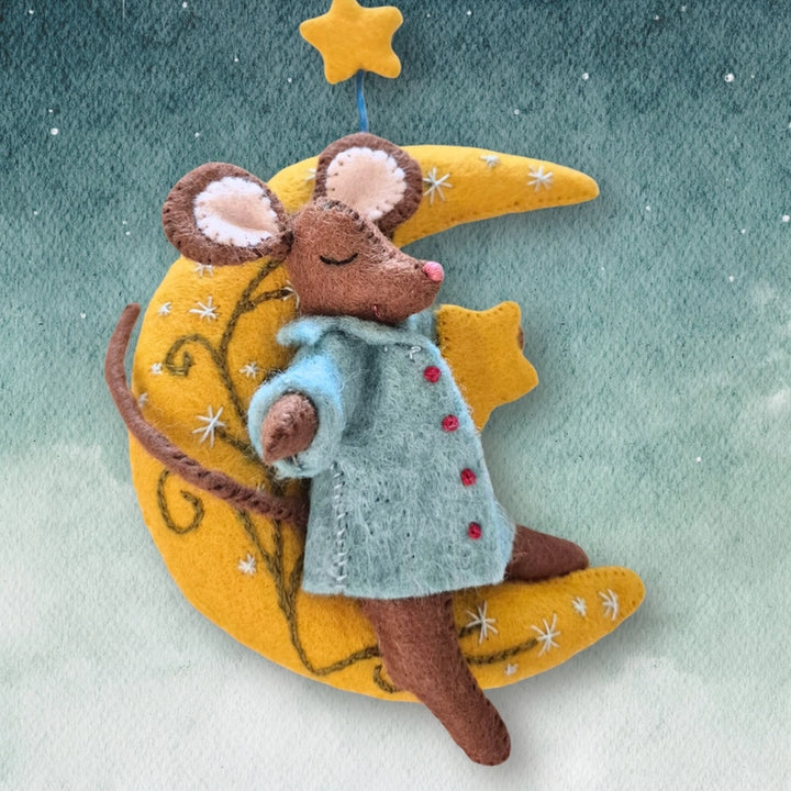 Little Mouse Makes a Wish Felt Embroidery Kit