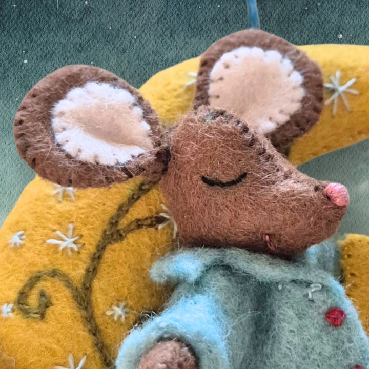 Little Mouse Makes a Wish Felt Embroidery Kit