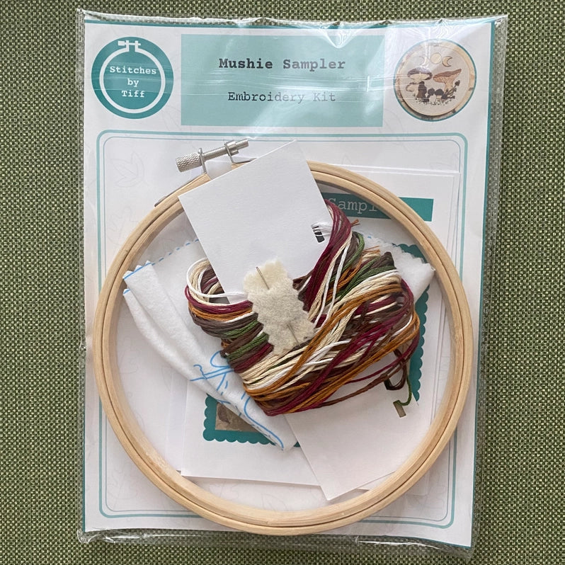 Mushie Sampler Hand Embroidery Kit