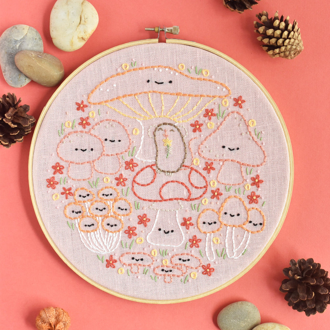 PDF Pattern - Mushroom Merriment Embroidery Pattern