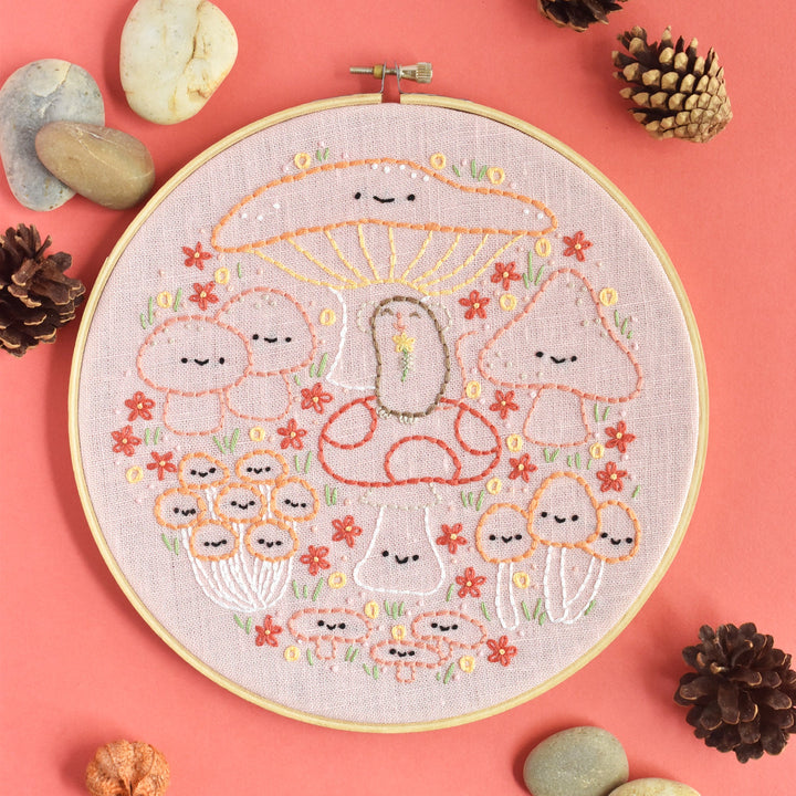 PDF Pattern - Mushroom Merriment Embroidery Pattern
