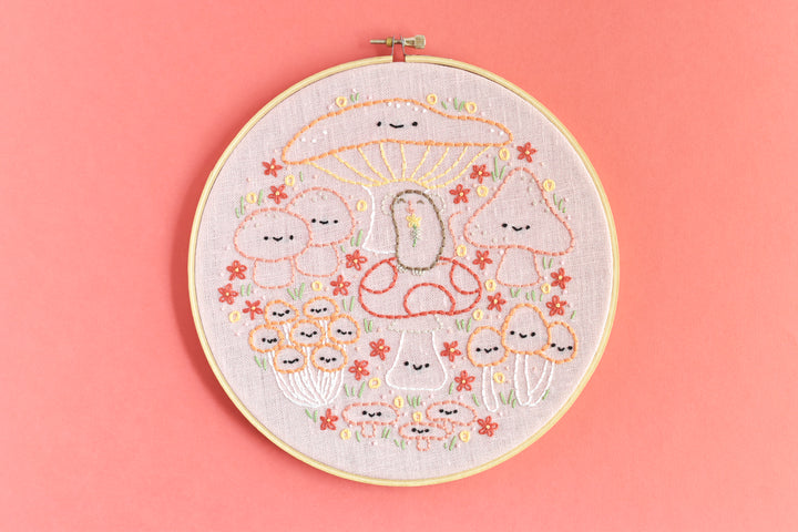 PDF Pattern - Mushroom Merriment Embroidery Pattern