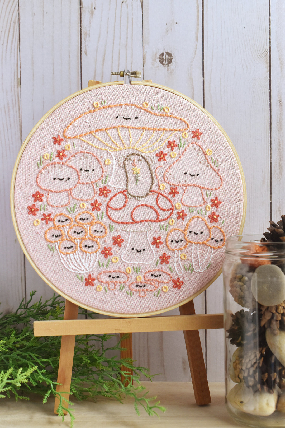 PDF Pattern - Mushroom Merriment Embroidery Pattern
