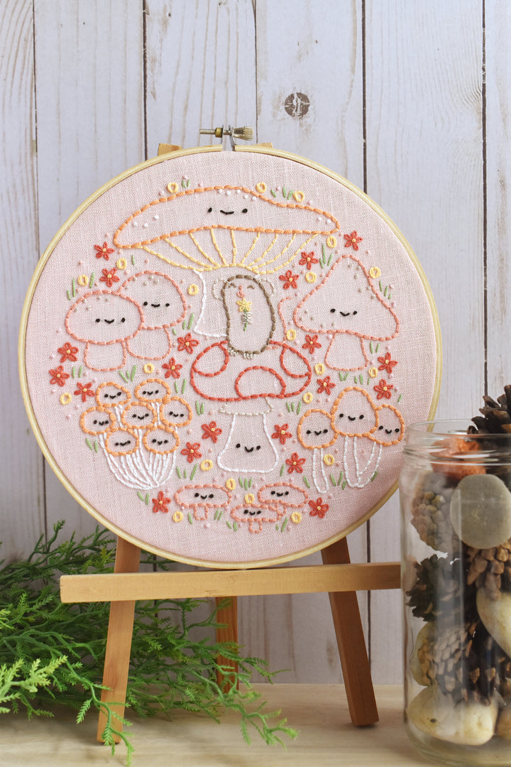 PDF Pattern - Mushroom Merriment Embroidery Pattern