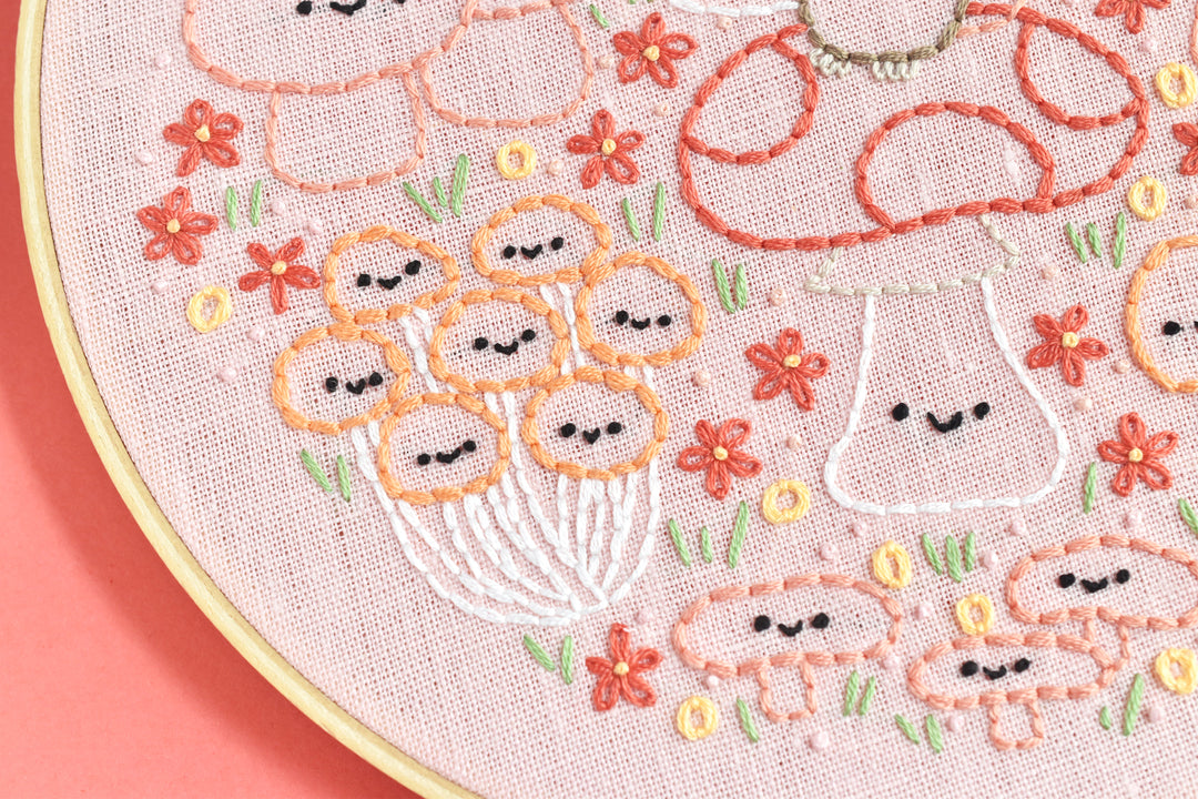 PDF Pattern - Mushroom Merriment Embroidery Pattern