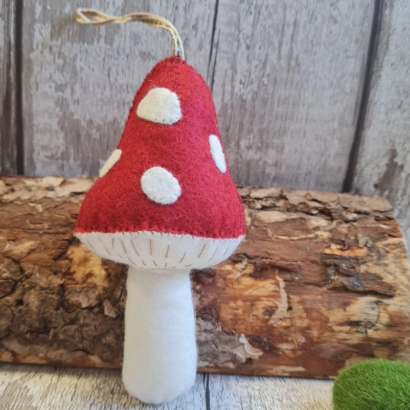 Mushroom Felt Embroidery Craft Kit