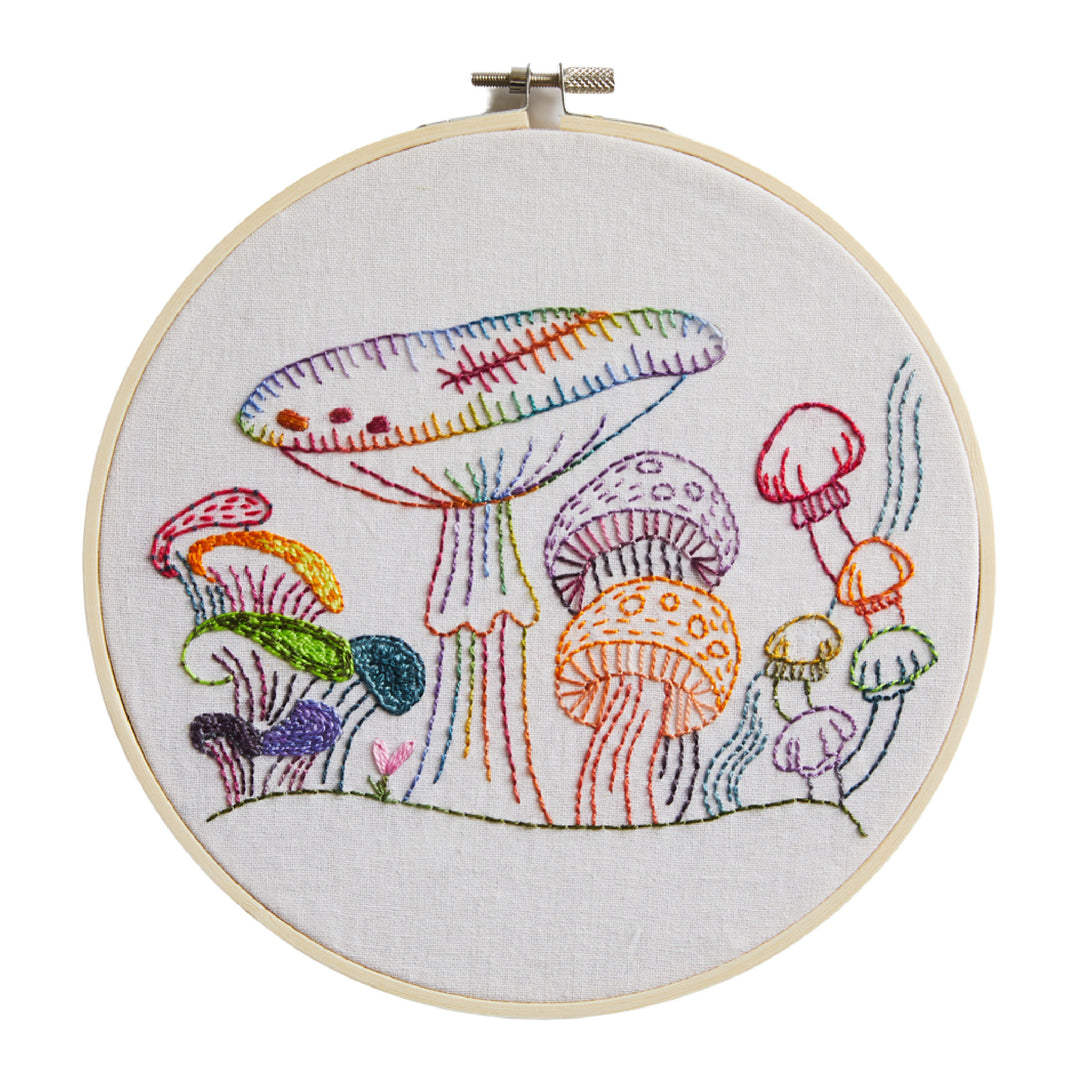 Tiny Mushrooms Embroidery Kit