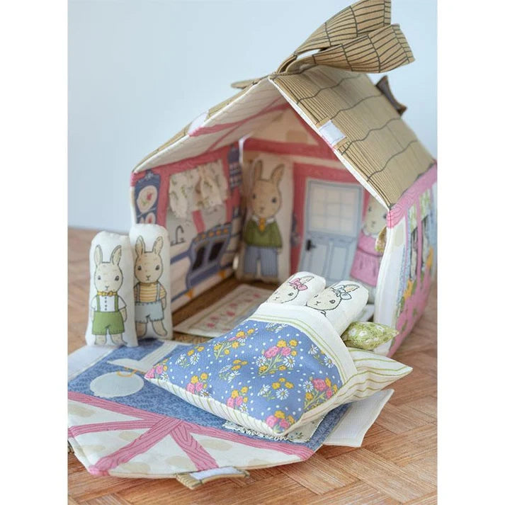 Stacy Iest Hsu SECRET GARDEN - Bunny Cottage Fabric Panel