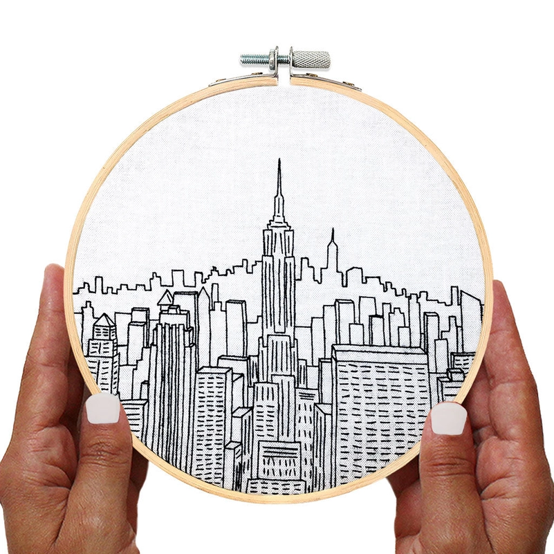 NYC Top of the Rock Embroidery Kit
