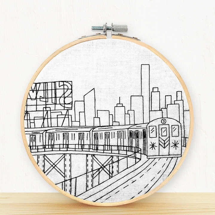 NYC Subway Embroidery Kit