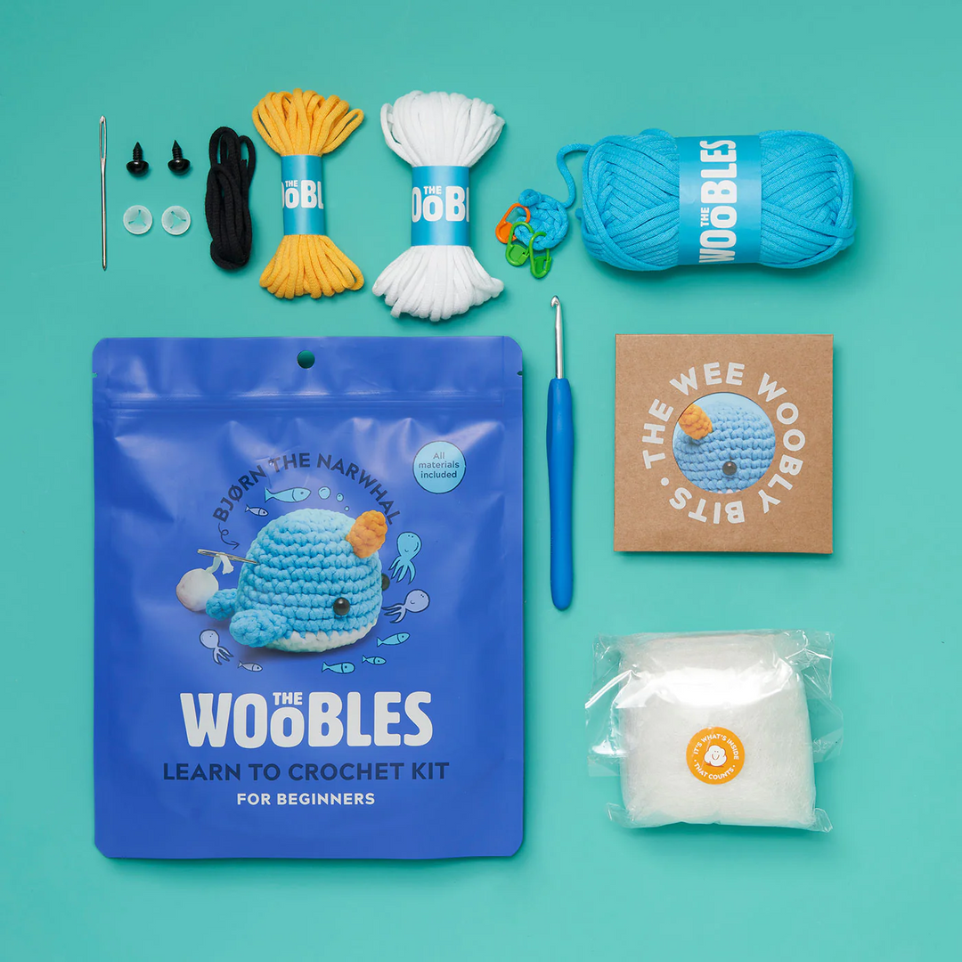 Bjorn the Narwhal Beginner Amigurumi Crochet Kit