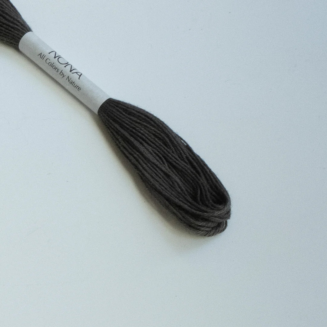 Natural Dyed Sashiko Thread Bundle - ASH (8 Mini-Skeins)