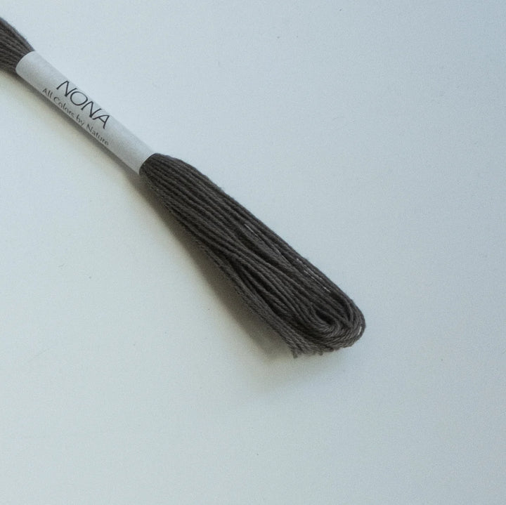 Natural Dyed Sashiko Thread Bundle - ASH (8 Mini-Skeins)