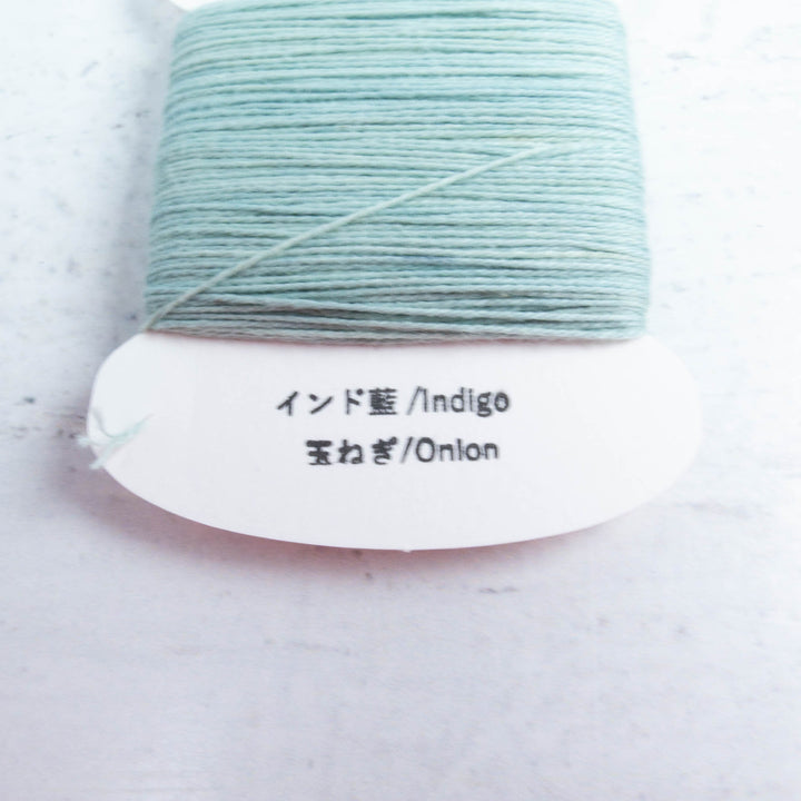 Natural Dyed Japanese Sashiko Thread - Indigo/Onion 1 (117)