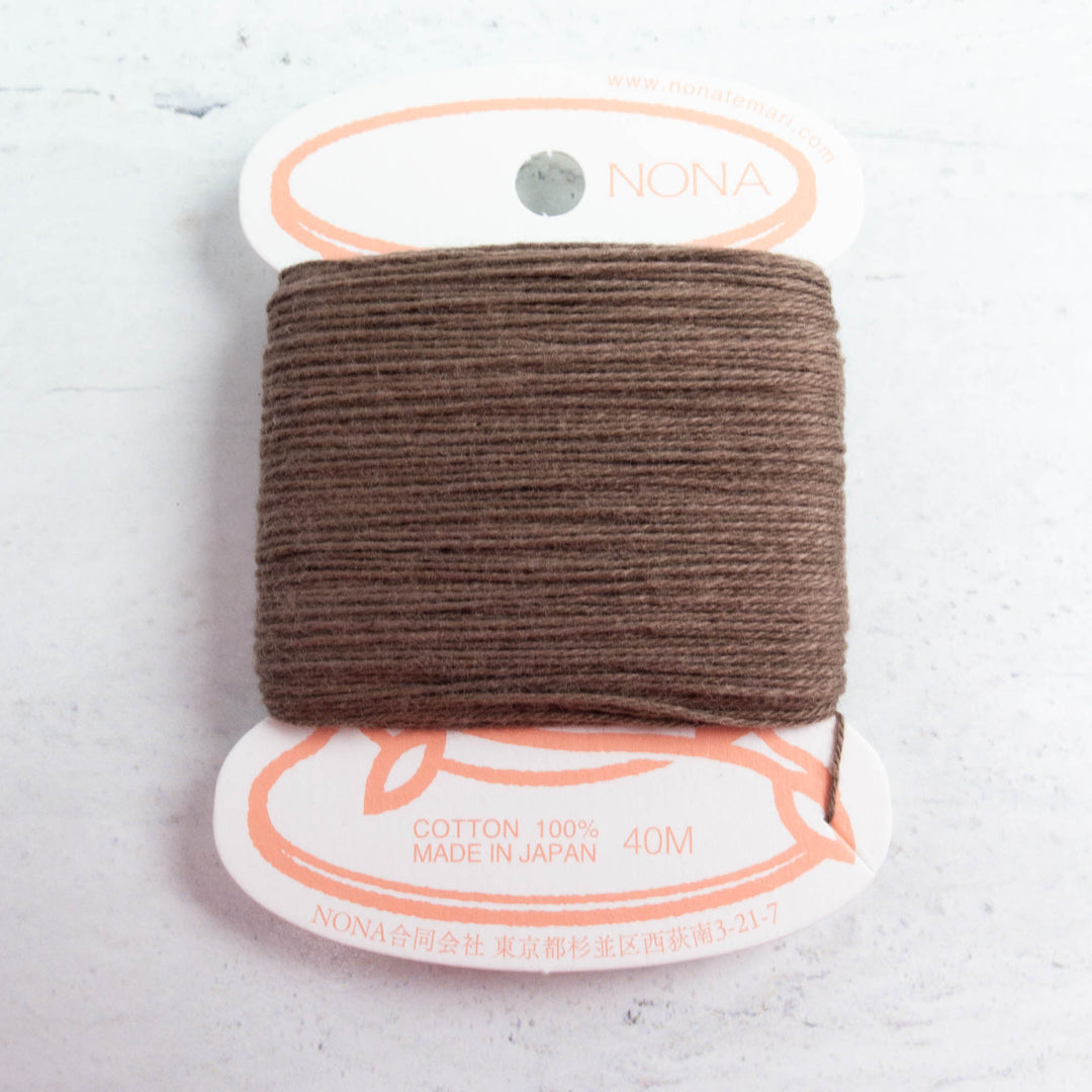 Natural Dyed Japanese Sashiko Thread - Walnut 2 (130)