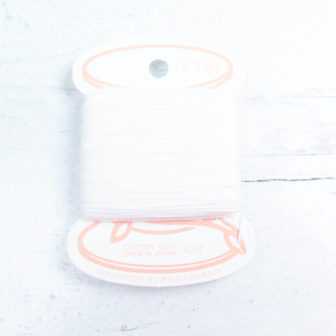 Natural Dyed Japanese Sashiko Thread - White (134)