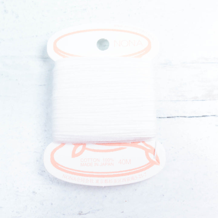 Natural Dyed Japanese Sashiko Thread - White (134)