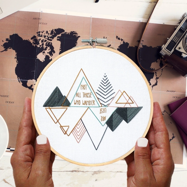 Wanderlust Embroidery Kit