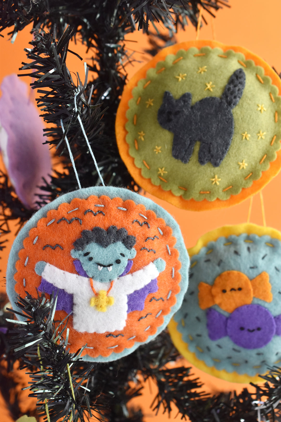 PDF Pattern - Not So Spooky Felt Ornament Sewing Pattern