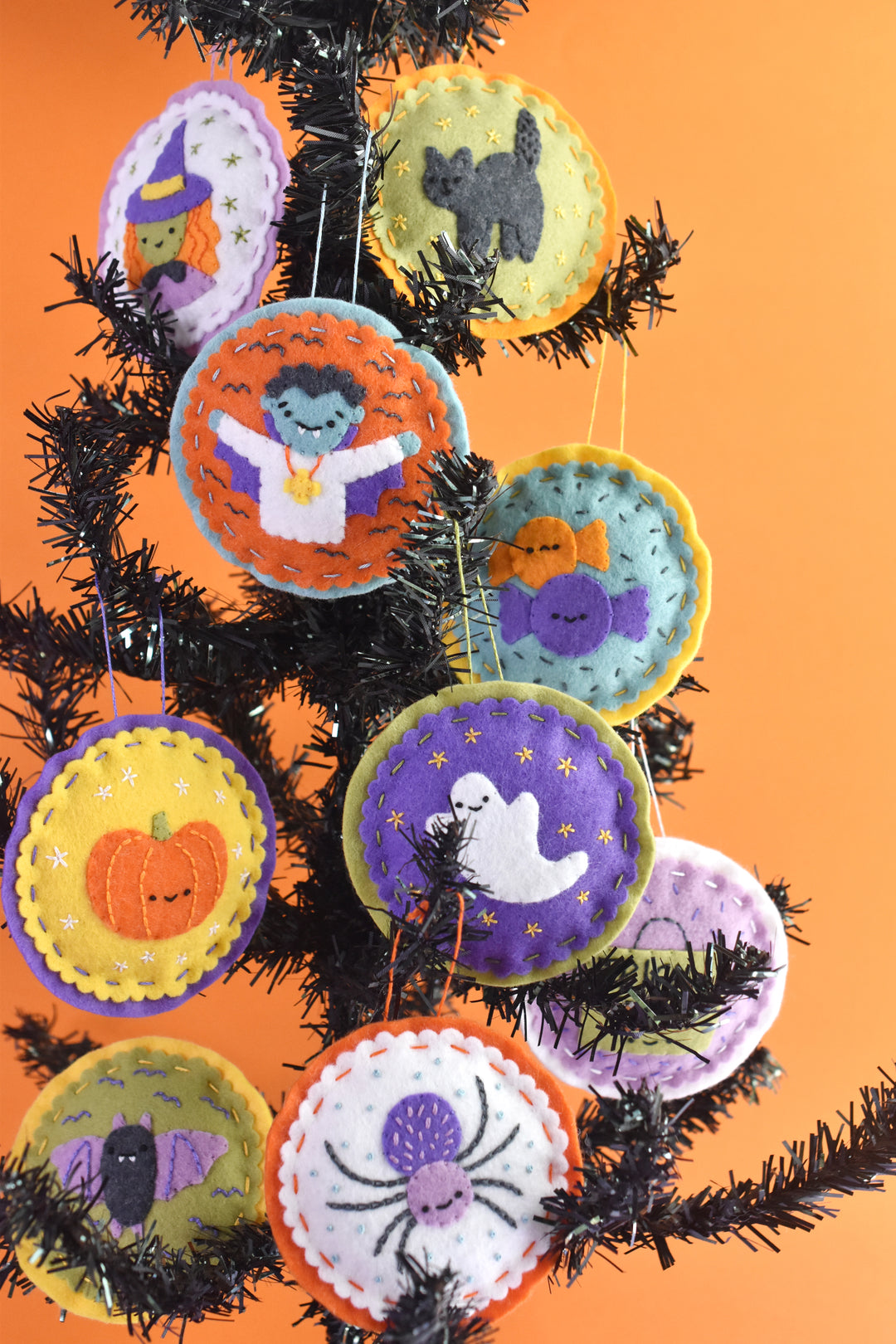 PDF Pattern - Not So Spooky Felt Ornament Sewing Pattern