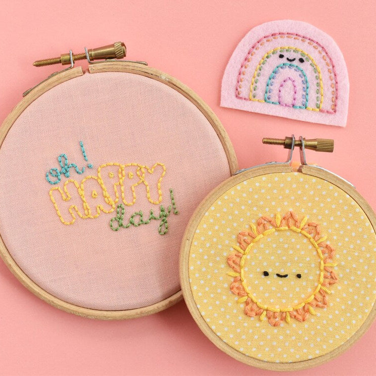 Oh! Happy Day! Stick & Stitch Embroidery Patterns